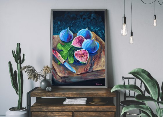 Still life with figs - original artwork