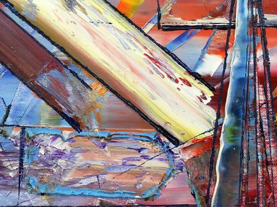 "Are You Alright?" - Original PMS Oil Painting On Canvas - 36 x 24 inches
