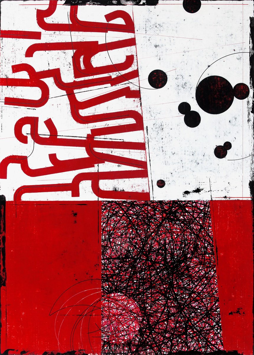 Expressive Painting , Unspoken Story 16. By Petr Strnad, 20 X 28, Artwork For Sale On Artfinder