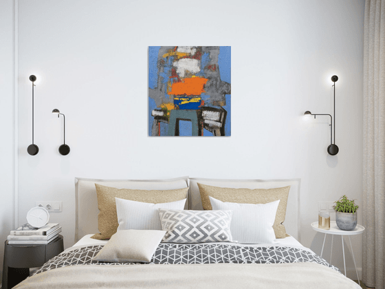 Color dream - 1 (60x55cm, oil painting)