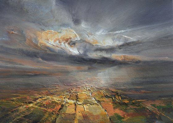 Under the rain clouds