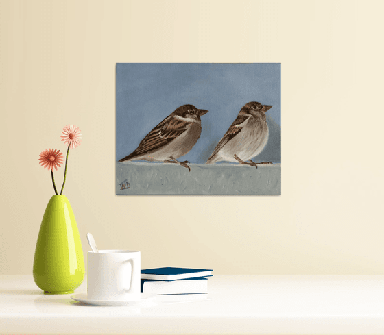 Young sparrows