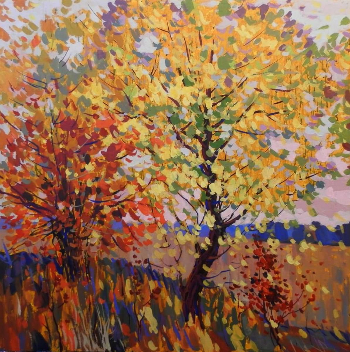 autumn tree by Sergey Kachin