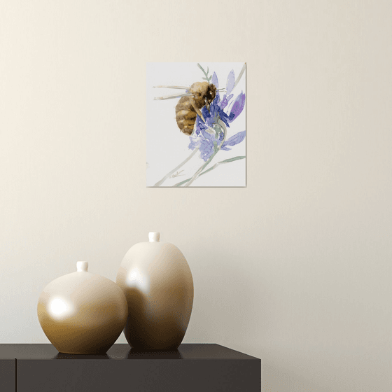Honey bee on the Flower