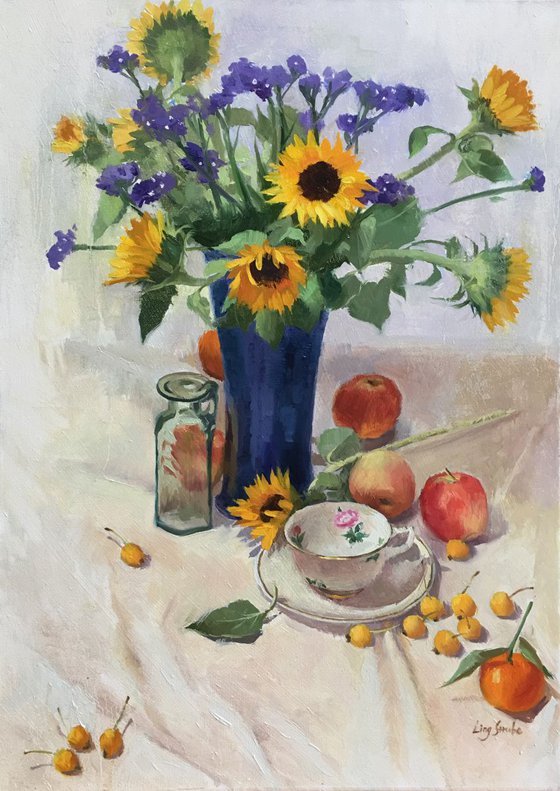 Still Life with Sunflowers