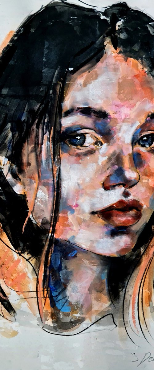 portrait study 10-2 -20 by Thomas Donaldson