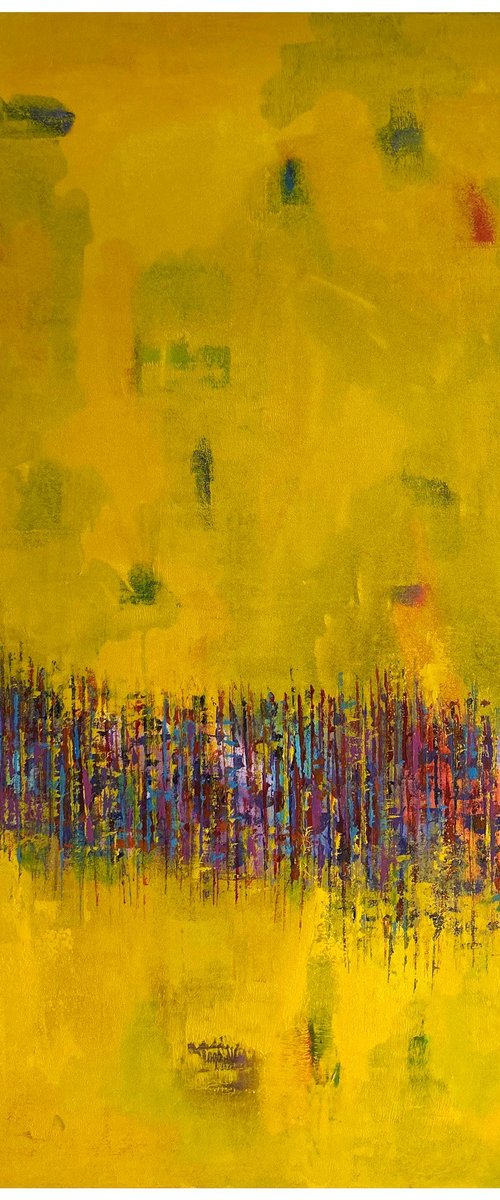Behind The Scene_36"X60" by Avinash Pise