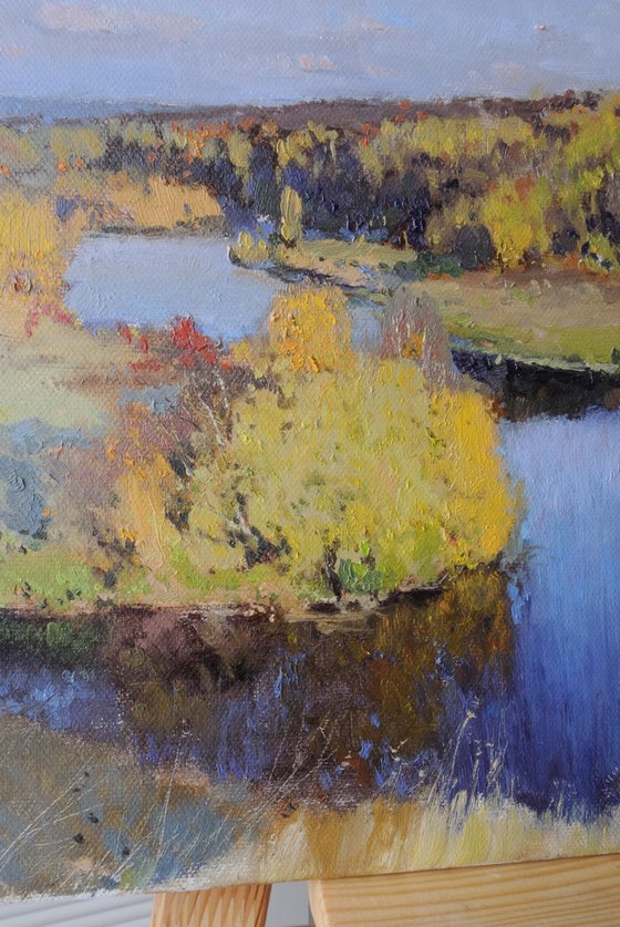 Golden autumn on the Piana River (etude)