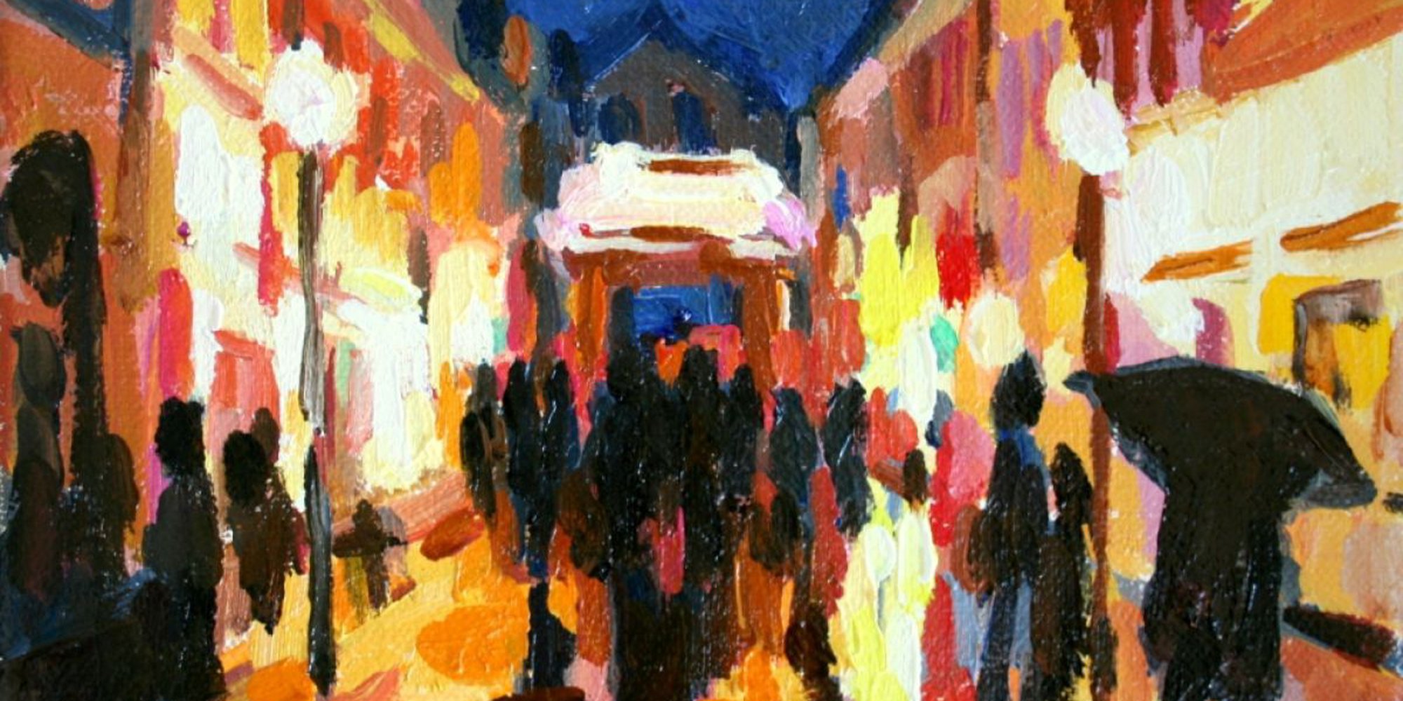 Art of the Day: "Gerrard Street, Chinatown, 2014" by Katharine Rowe