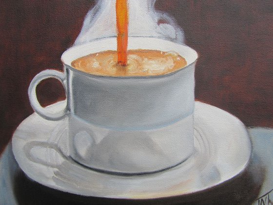 Morning coffee, Still life with cup of coffee