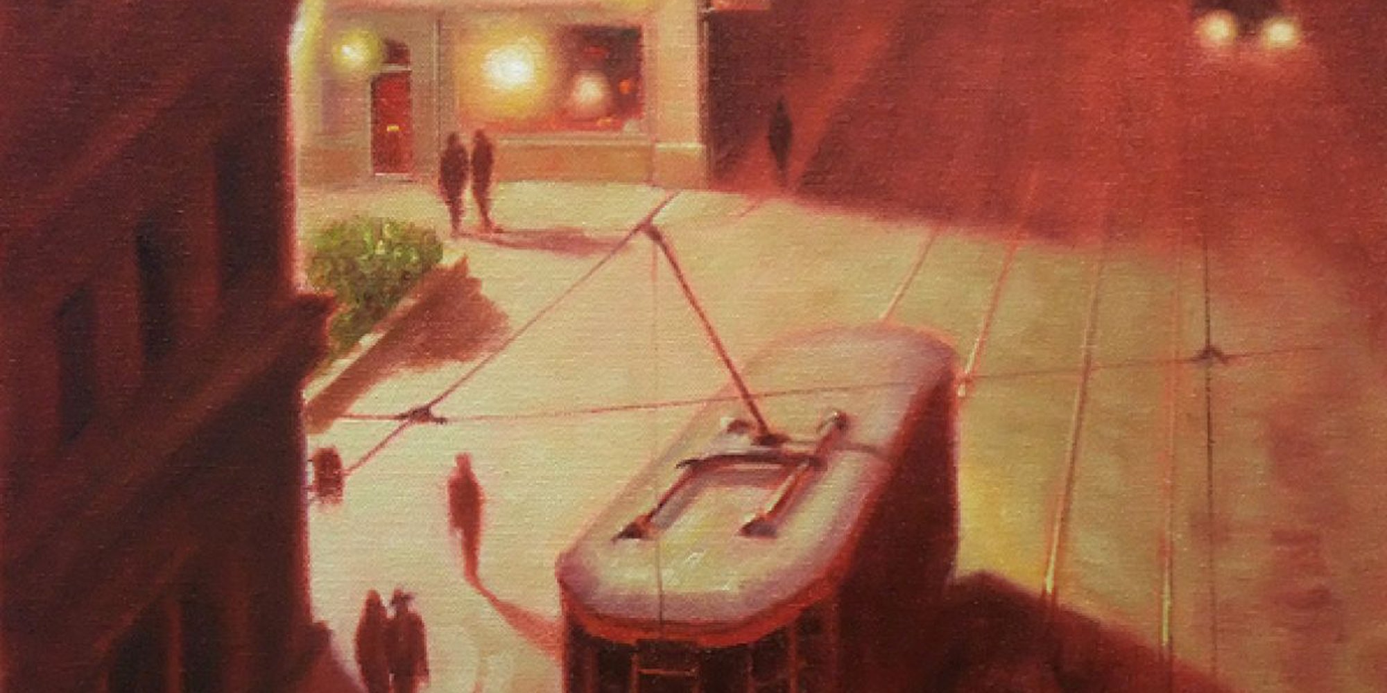 Art of the Day: "Tram Stop, 2014" by Mark Harrison