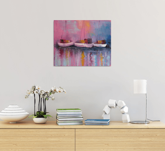 Neon Harbor: The Pink Symphony