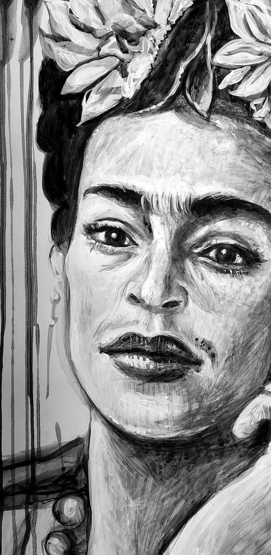 Frida Kahlo with Cigarette