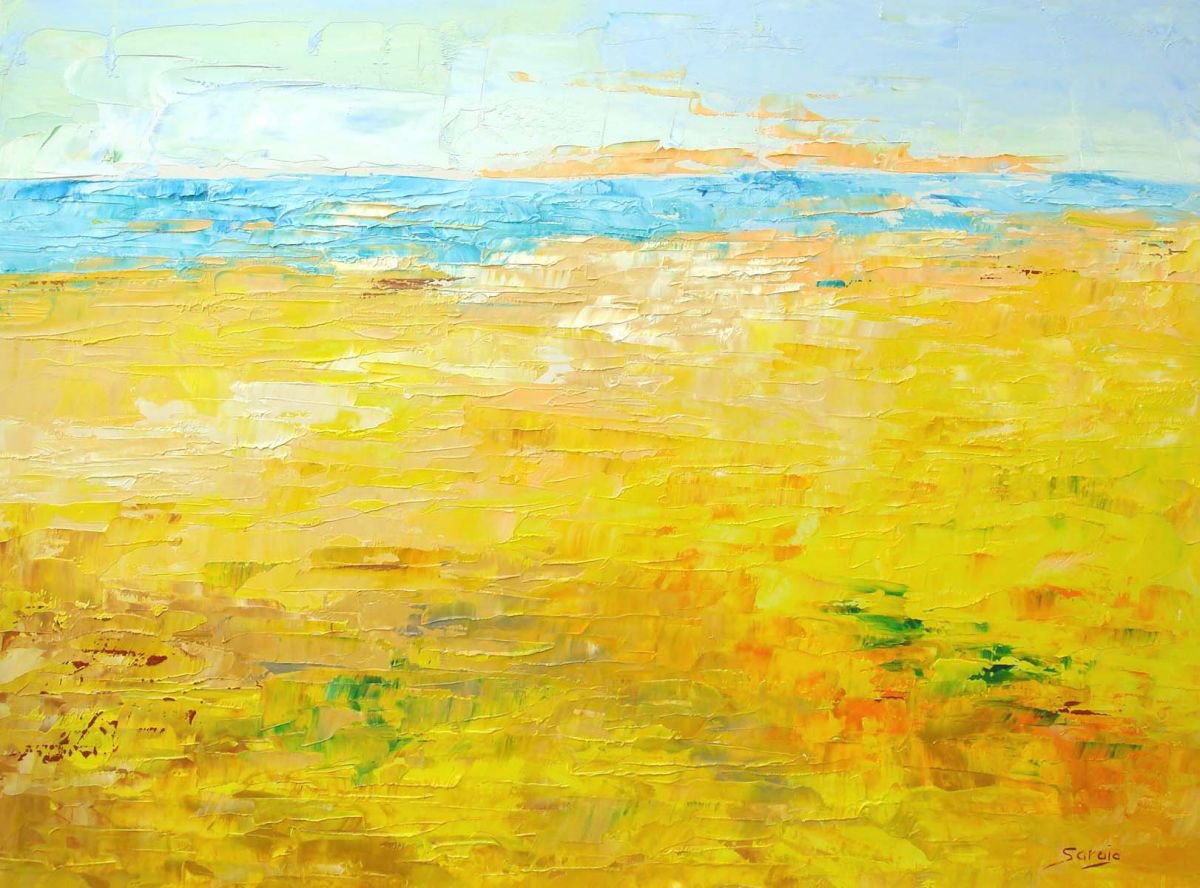 light yellow beach (ref#:1186-6F) by Saroja La Colorista