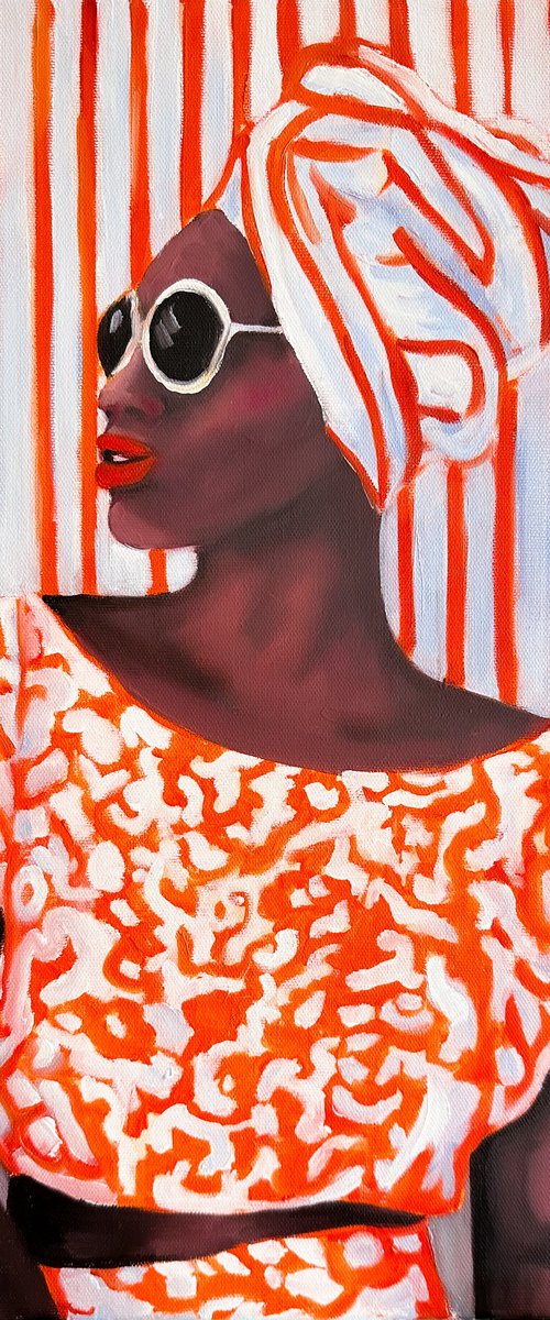 Orange Stripes by Daria Gerasimova