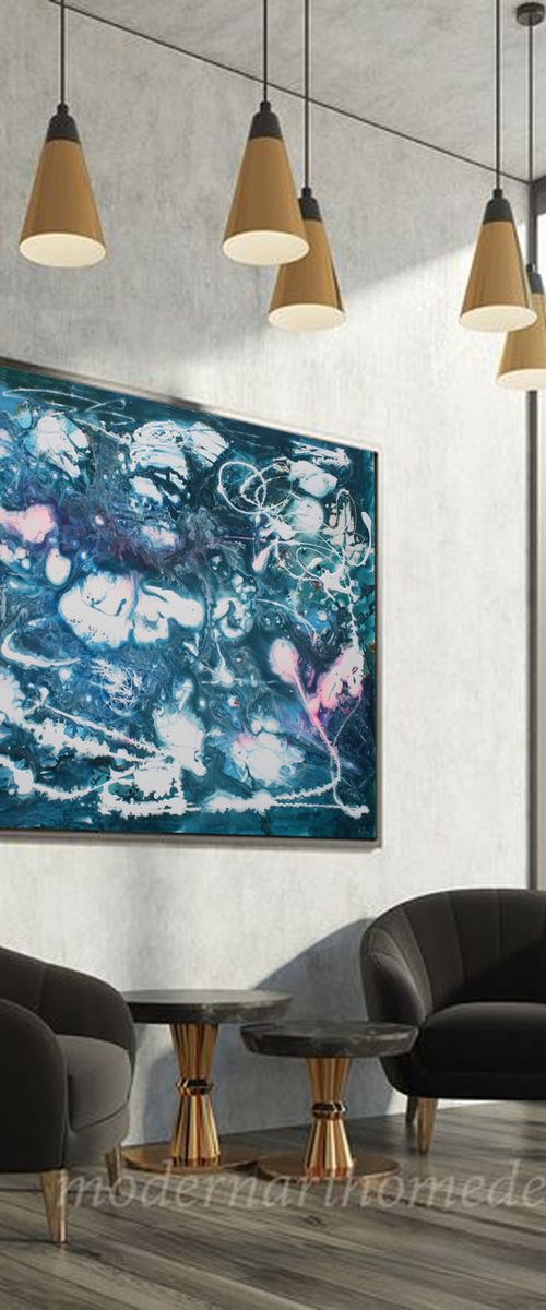 Large abstract 140x95 Whirlpool by Veljko  Martinovic