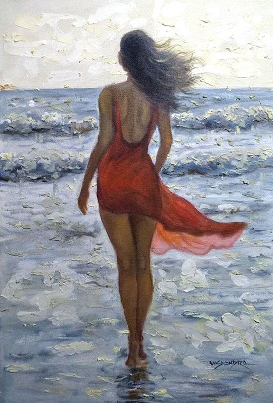 Girl in the beach