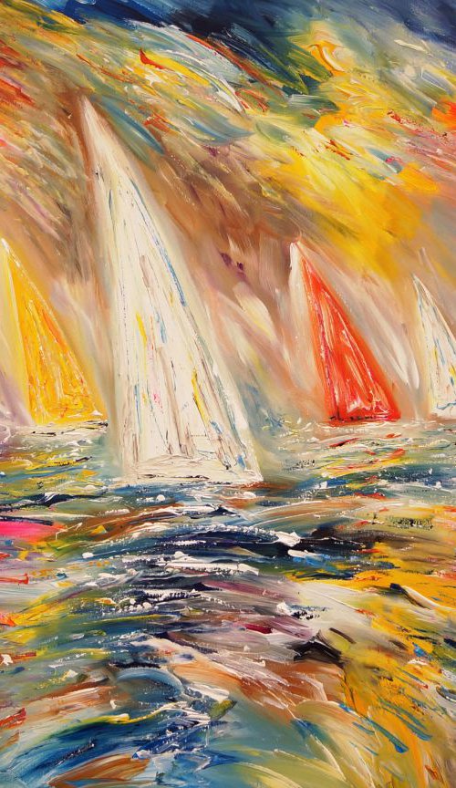 Seascape Sailing Impressions M 2 by Peter Nottrott