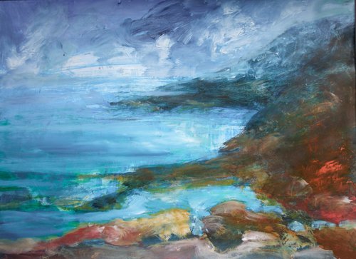 Misty Coast, Pembroke by Elizabeth Anne Fox
