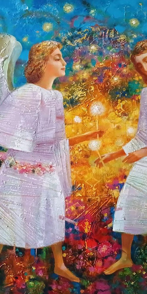 Two Angels by Anatolii Tarabаnov