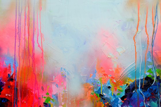 Fresh Moods 34, FREE SHIPPING Large Abstract Painting