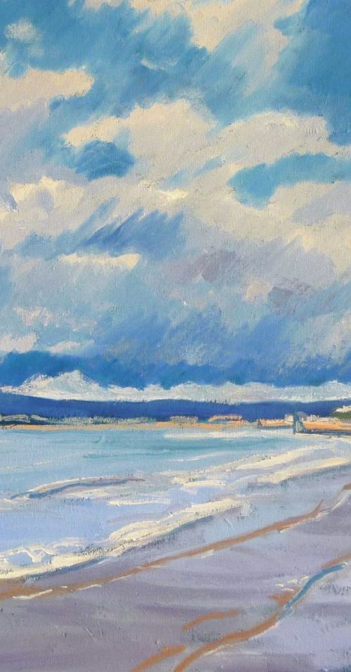 The beach at Orcombe Point, Exmouth by Bert Bruins