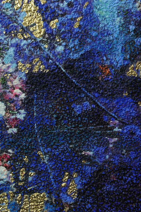 Ultramarine cherry blossom