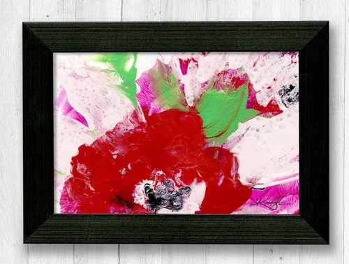 Blooming Magic 205 - Framed Floral Painting by Kathy Morton Stanion by Kathy Morton Stanion