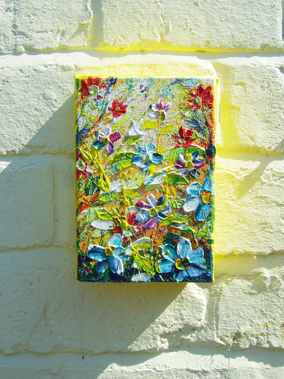 Box Canvas art - "Flower Box"