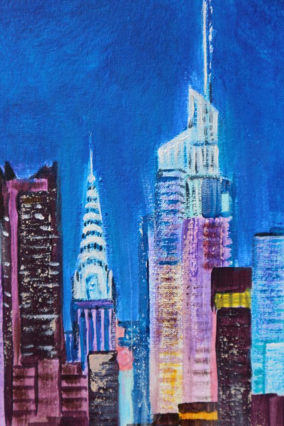 Manhattan night., 70*50