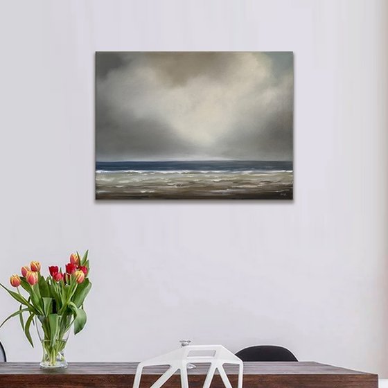 Beyond The Edge Of The Sea - Original Oil Painting on Stretched Canvas