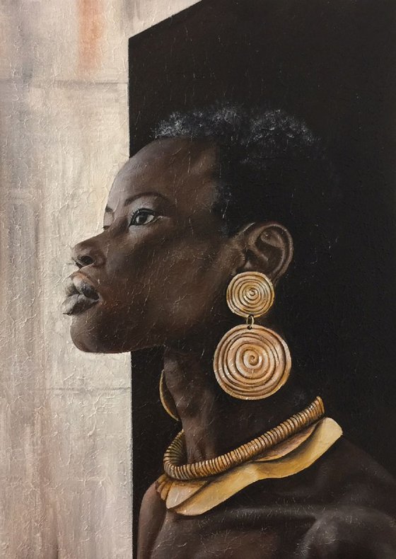 African woman portrait Eka Peradze Art