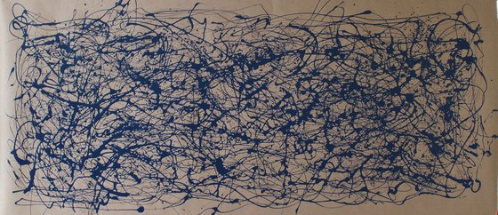 Blue Energy- Style Jackson Pollock