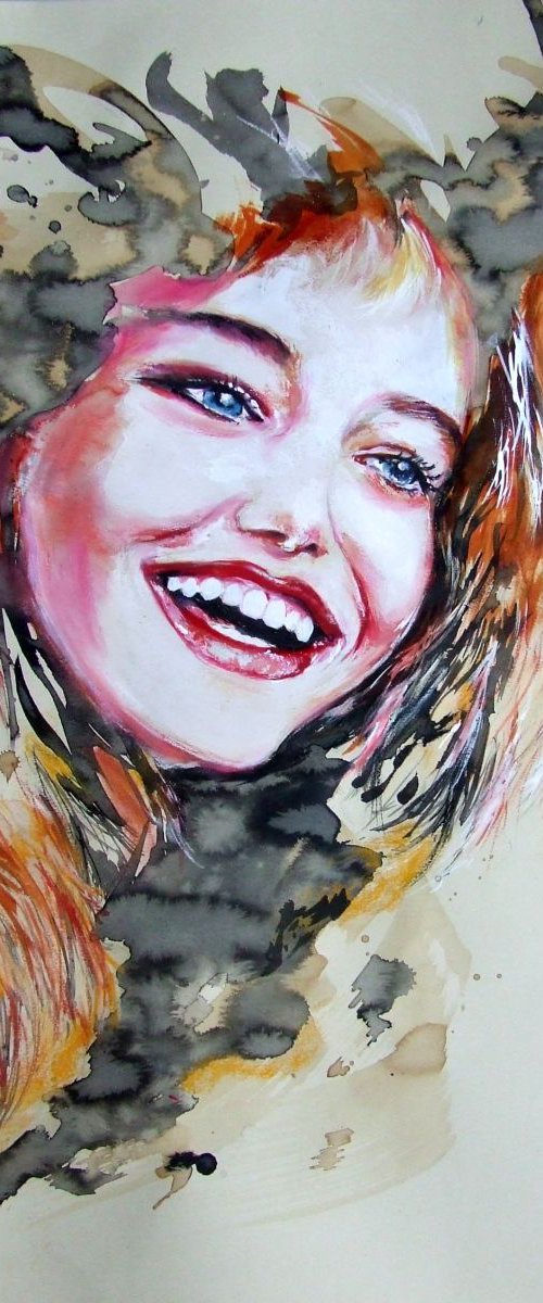 Her smile by Anna Sidi-Yacoub