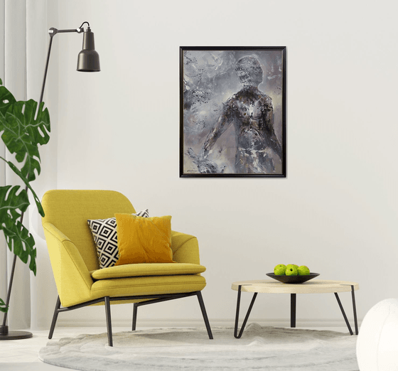 Oneiric spiritual art by O KLOSKA human condition about loneliness and melancholy