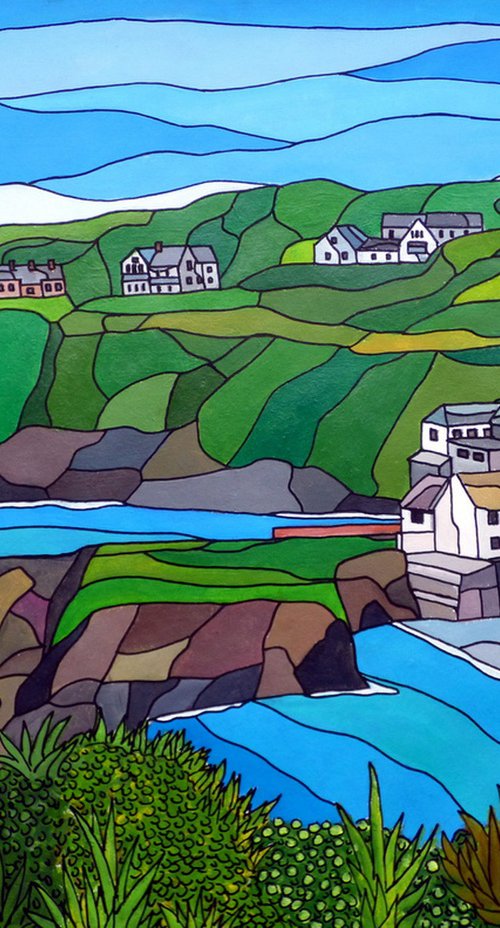 Cadgwith Cove from the coast path by Tim Treagust