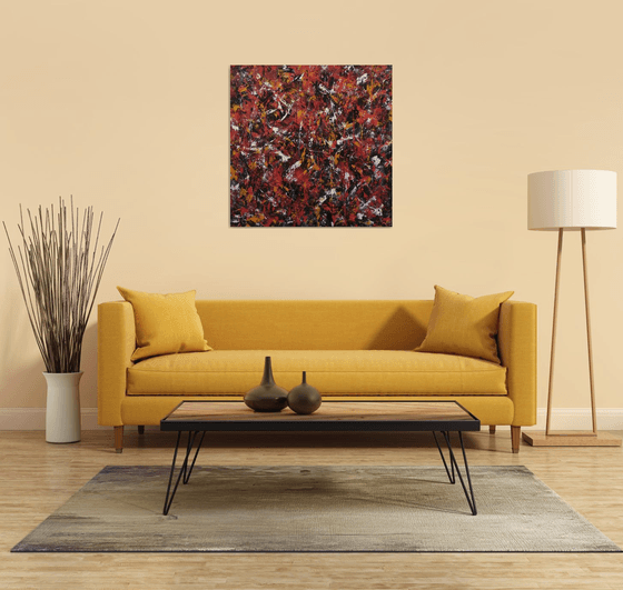 Abstract Modern ACRYLIC PAINTING on CANVAS by M.Y.