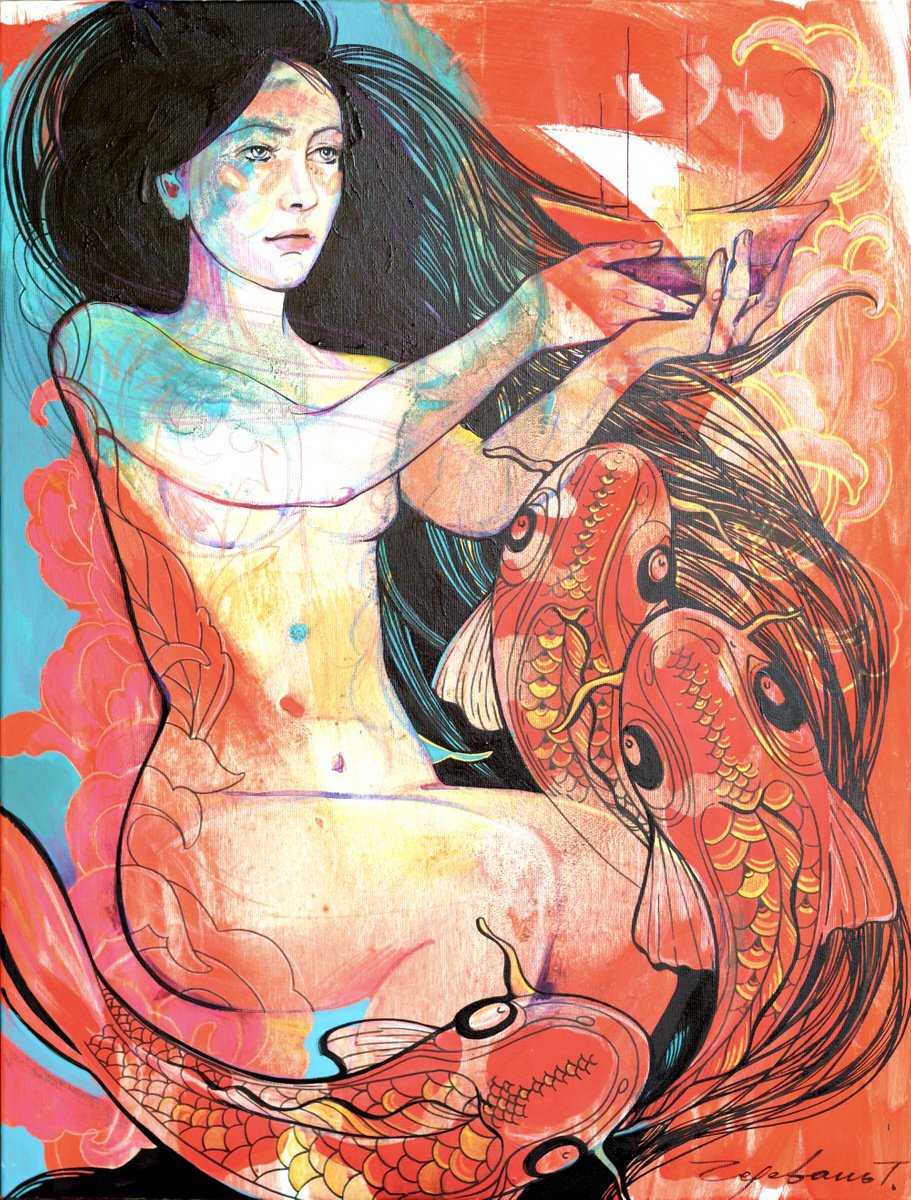  Scarlet Sails By Tetiana Cherevan, 24 X 31, Artwork For Sale On Artfinder