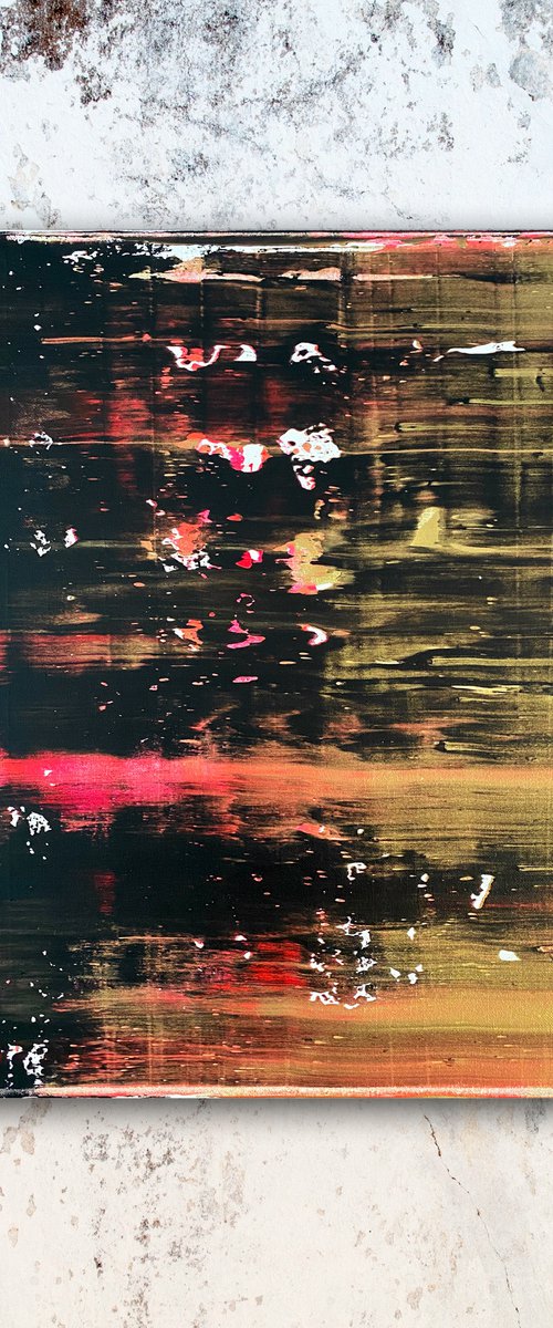 "One Night Stand" - Original PMS Abstract Acrylic Painting On Canvas - 16" x 20" by Preston M. Smith (PMS)