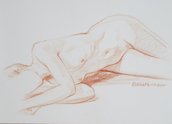 Reclining female nude