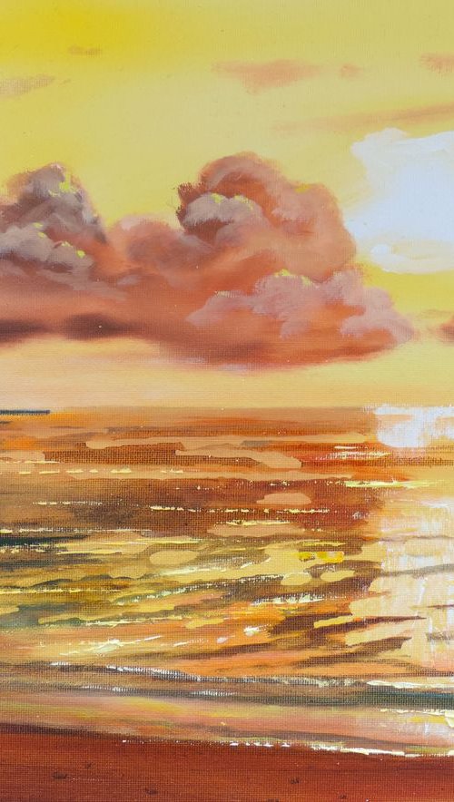 Beach sunset by Gordon Bruce