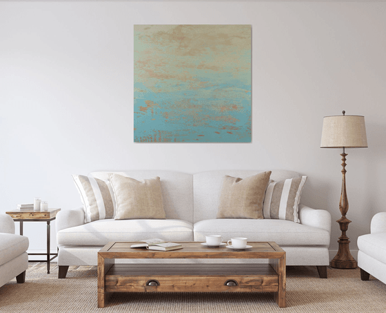 Warm Sand - Modern Abstract Expressionist Seascape