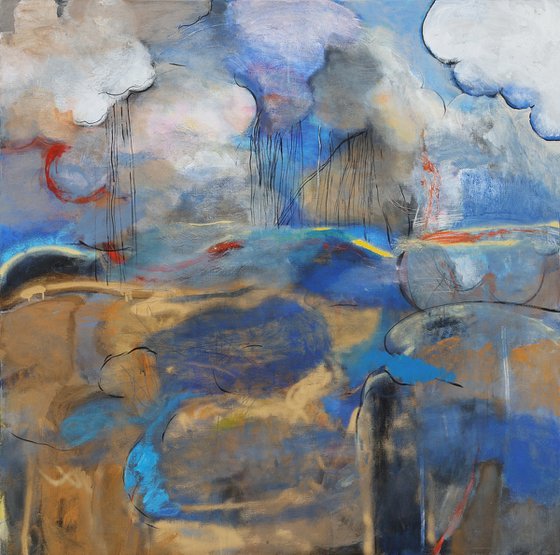 Landscape with Lake and Clouds