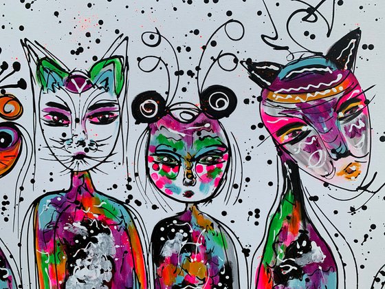 71''x 33''(180 x 85 cm), Friends 55