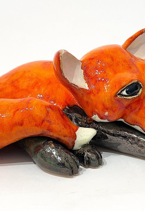 Charming Lovely Fox by Viktor Zuk