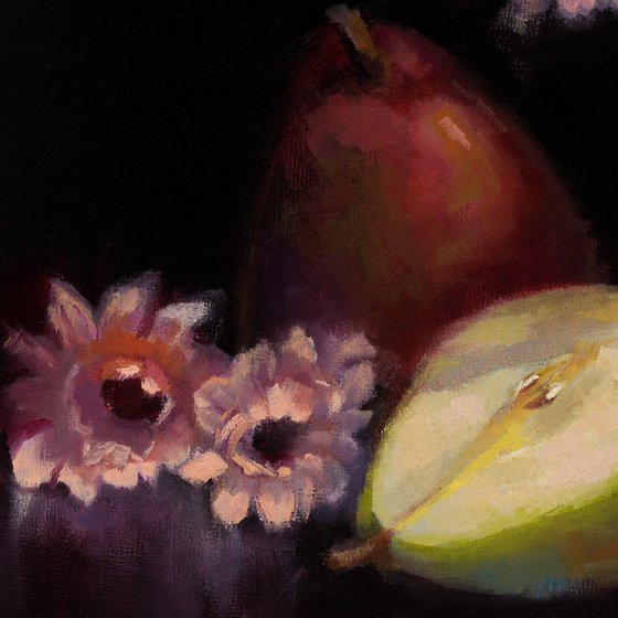 Winter Solstice - still life with pears
