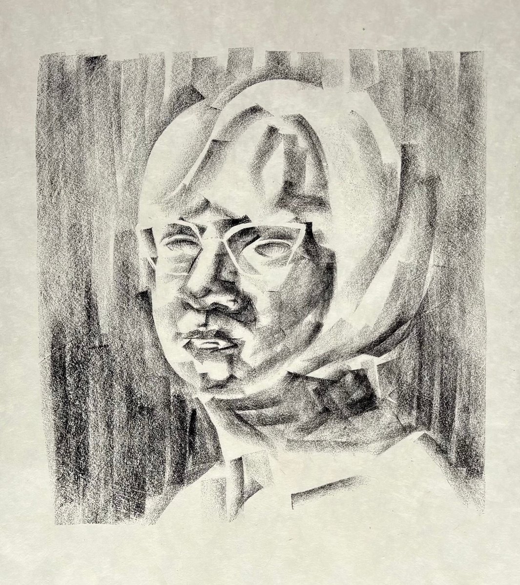 Expressive Portrait Limited Edition Print By Valerie Syposz, 12 X 14", A Portrait, Original Artwork