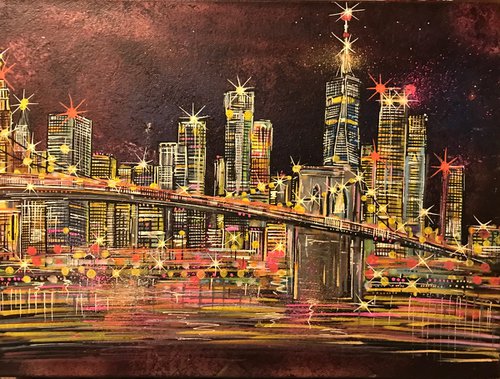 Brooklyn Bridge - Canvas by John Curtis