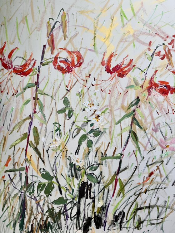 Lilies and roses