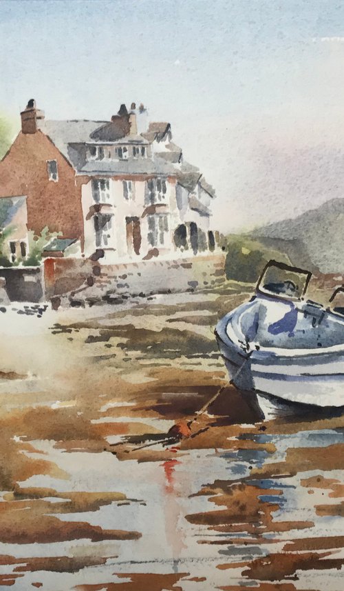 Tide out in Parrog by Vicki Washbourne